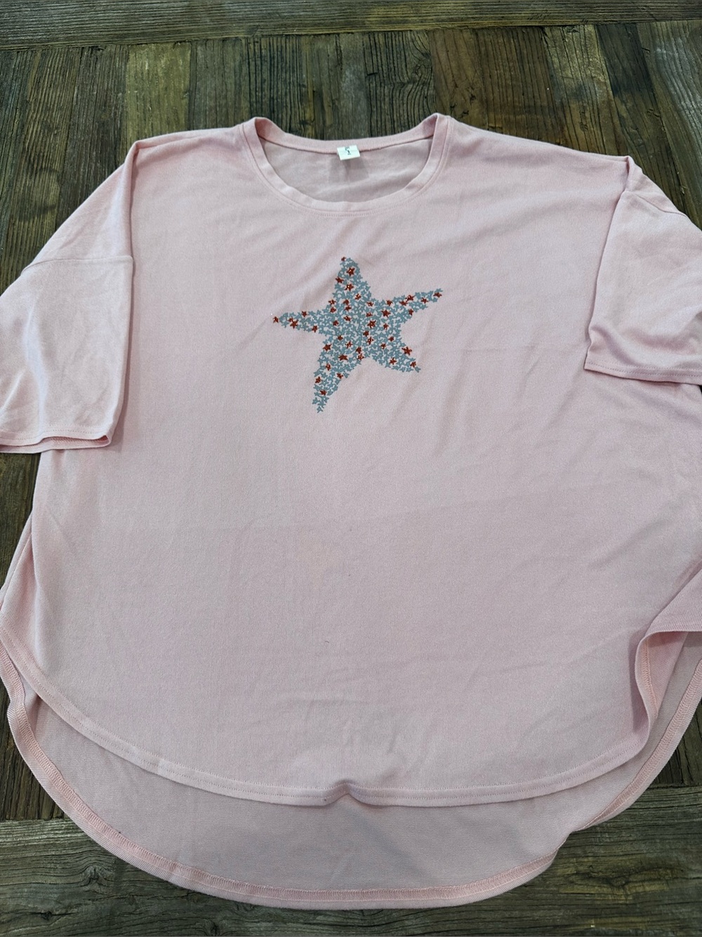 HUE Pink Star Print woman Pajama Set - Picture 7 of 11